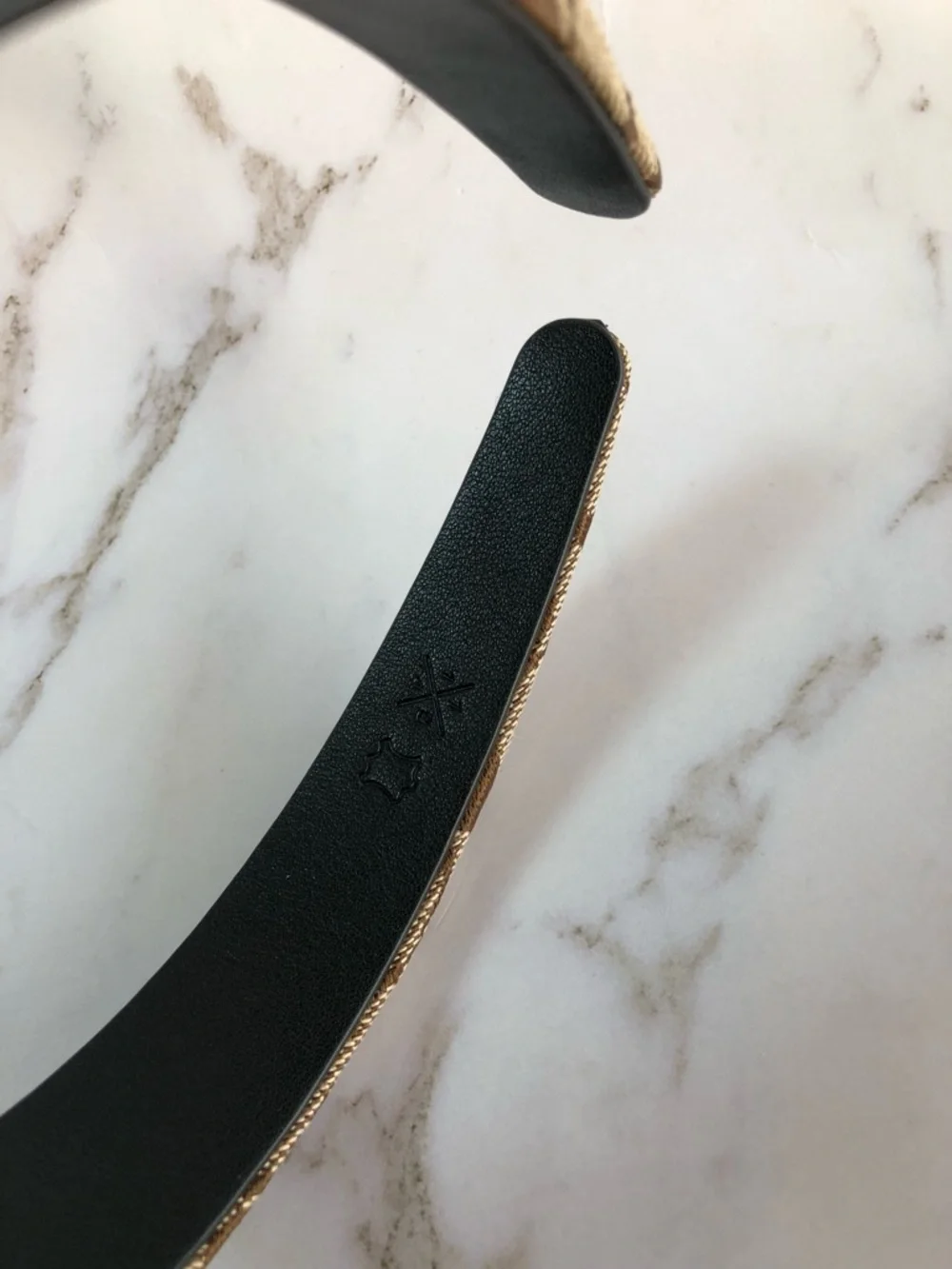 Coach Brown Signature Jacquard Padded Headband - Picture 10 of 10